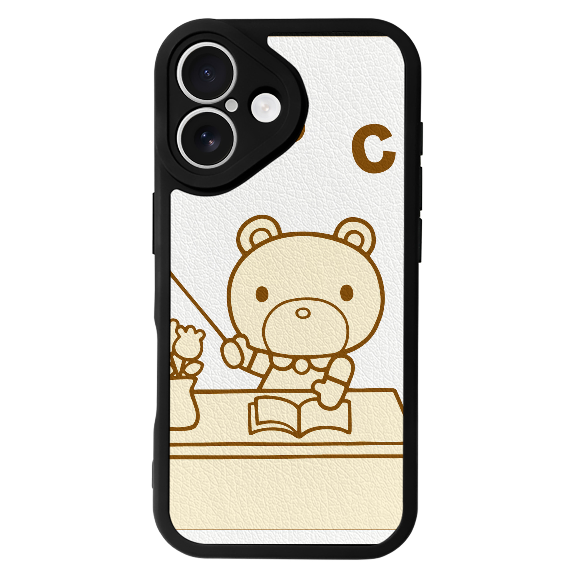 （画像用） Hello Kitty ハローキティ 【iPhone 16シリーズ対応】シリコンスマホケース（レザー調） 材質：シリコン